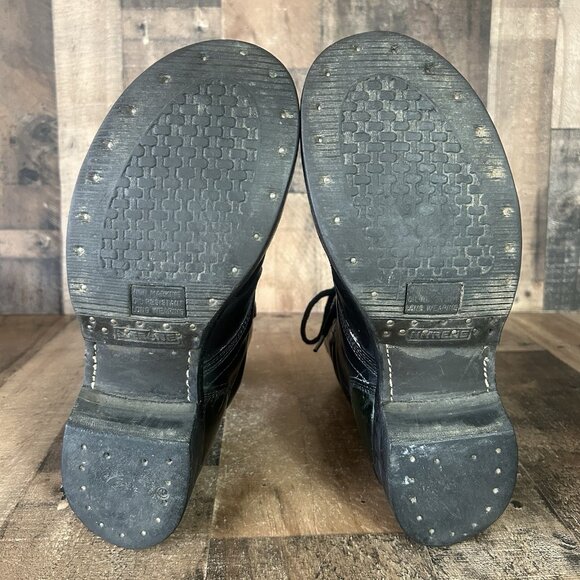 Corcoran Vintage Black Lace Up Jump Boots Mens 9.5 D - Picture 4 of 12